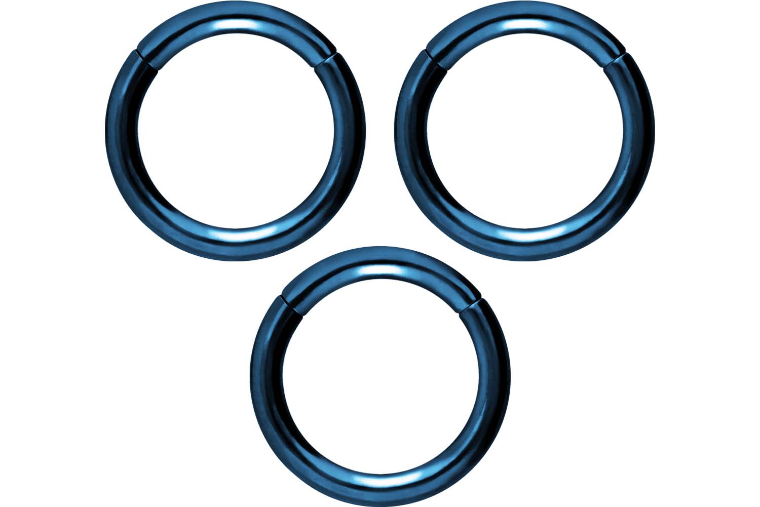 SET Chirurgenstahl Segmentring Clicker Piercing